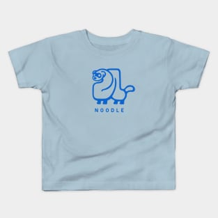 Ferret noodle. Minimal geometric design of a cute creature Kids T-Shirt